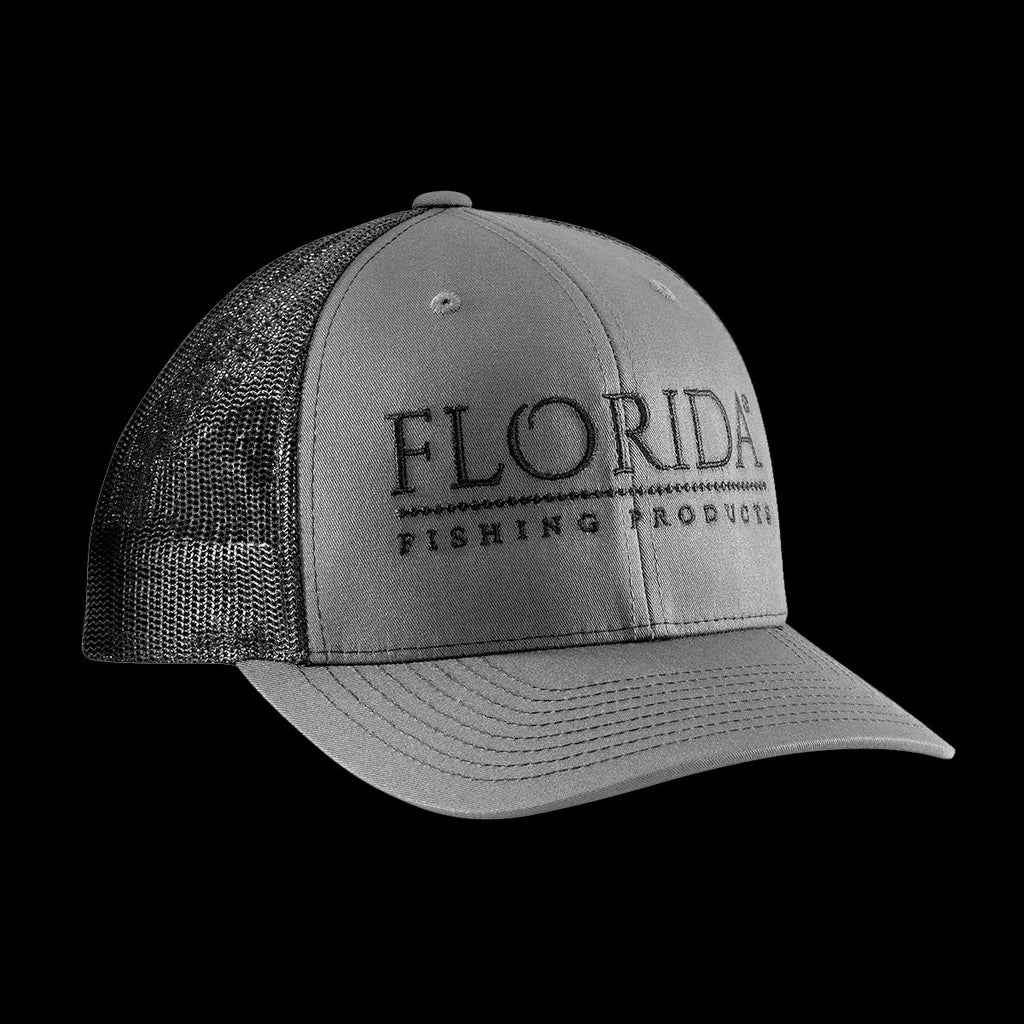 FFP Logo Trucker - Charcoal / Black (Black) – Florida Fishing Products