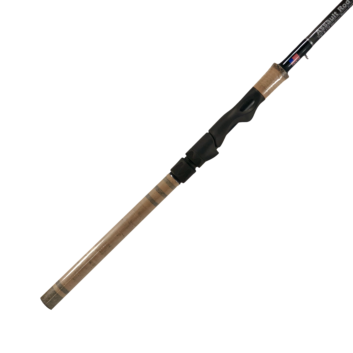 Bull Bay Rods Assault Spinning Rod w/ Full Cork Grip – Florida Fishing  Products