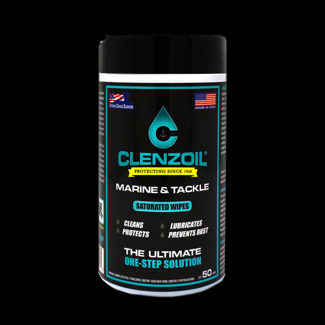 Clenzoil Marine Tackle – Saturated Wipes – Florida Fishing Products